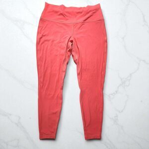 Lululemon Align High Rise Leggings Desert Red Coral Women' Size 14 - 26" Inseam